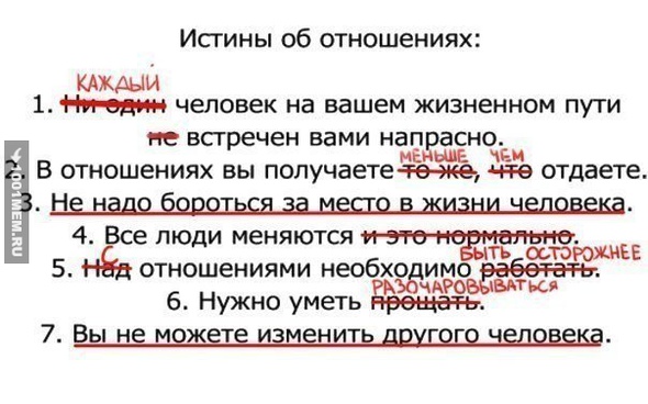 Все что нужно знать об отношениях