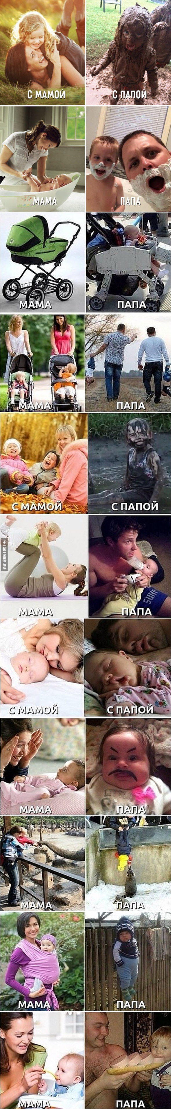 Разница в воспитании детей)