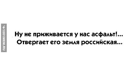 Я-то думаю,че это у меня в городе дороги х*евые