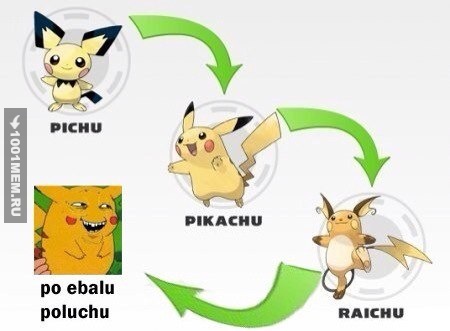 Эволюция Пикачу.