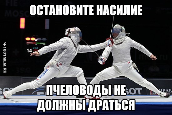 "Это мои пчолы, ска"