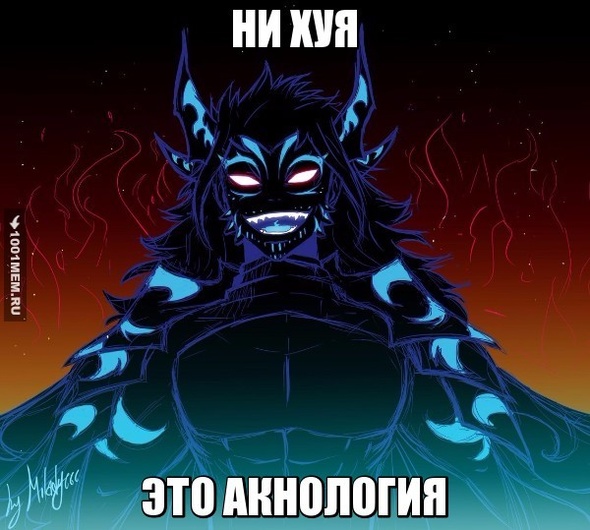 НИ ХУЯ ЭТО АКНОЛОГИЯ