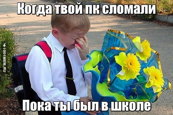 Когда сломали пк