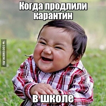 Когда продлили карантин в школе...