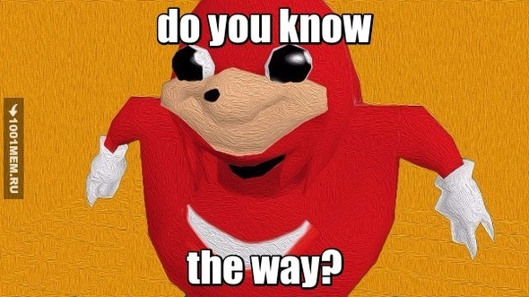 А ты do you know the way?